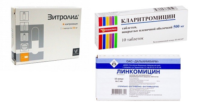 Зитролид, Кларитромицин и Линкомицин в ампулах