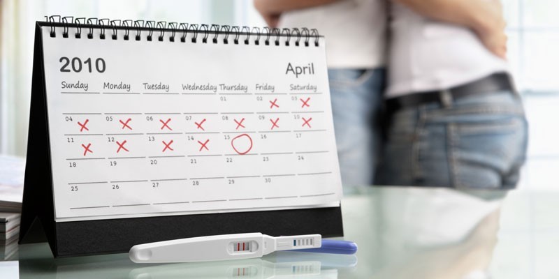 Календарь и тест на беременность