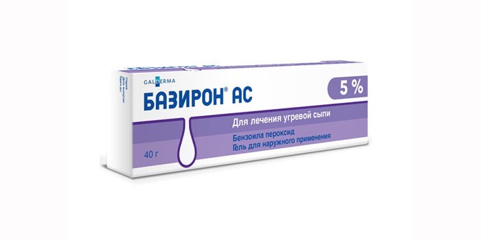 Базирон АС для лечения угревой сыпи