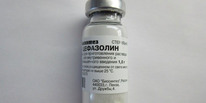 Препарат Цефазолин во флаконе