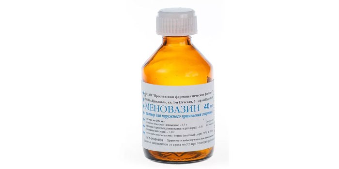 Раствор Меновазин в бутылочке