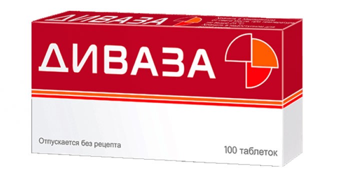 Упаковка таблеток Диваза