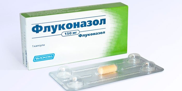 Капсула Флуконазол в упаковке
