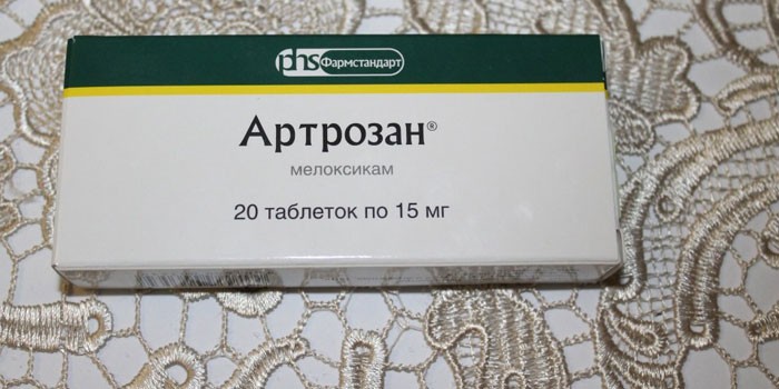 Таблетки Артрозан в упаковке