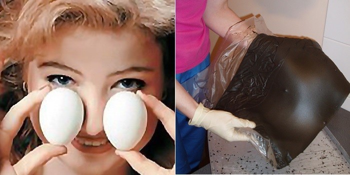 Прогревание носа яйцом и озокеритом